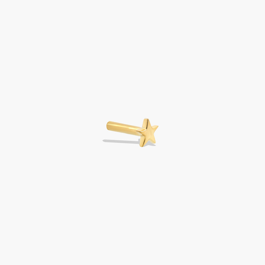 Star Stud (single) - Solid 9K Gold - UNPLATED