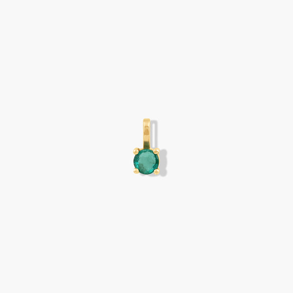 Baby Birthstone Round Pendant