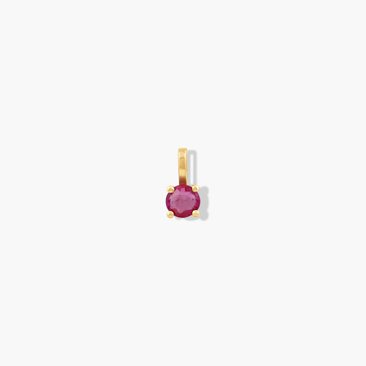 Baby Birthstone Round Pendant