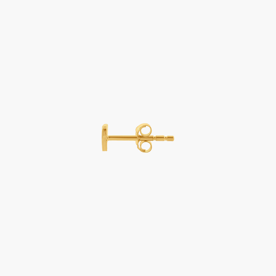 The Cordiform (single) - Solid 9K Gold - UNPLATED