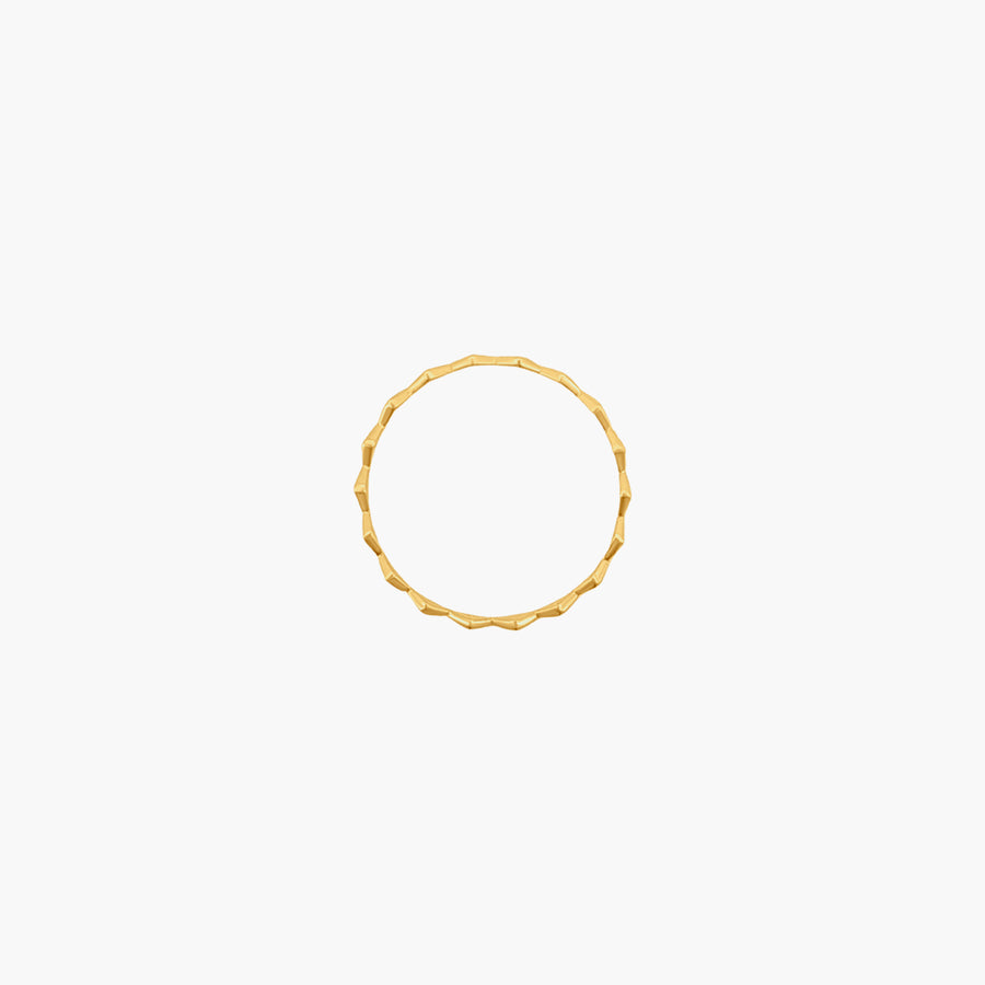 Lozenge Ring - Solid 9K Gold - UNPLATED