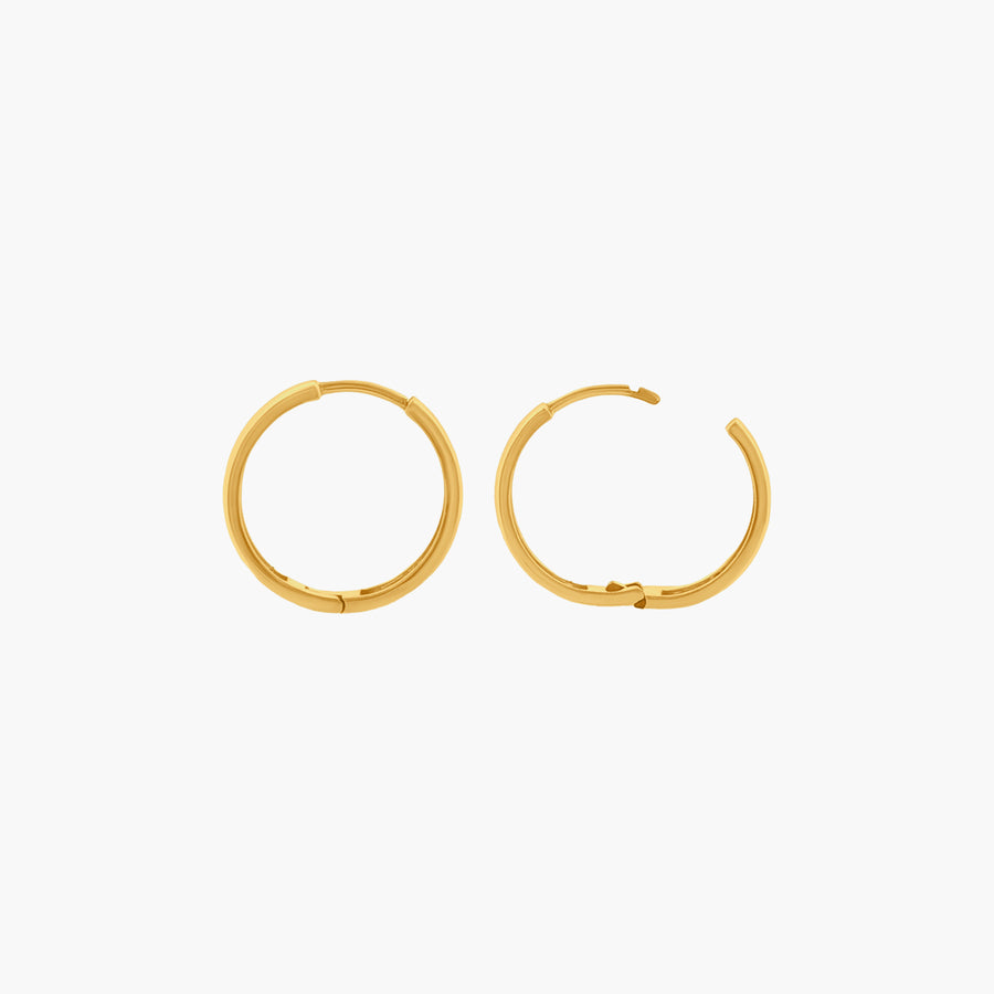 Midi Bold Huggie (single) - Solid 9K Gold - UNPLATED