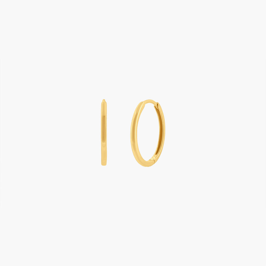 Maxi Hoop Earring (single) - Solid 9K Gold - UNPLATED
