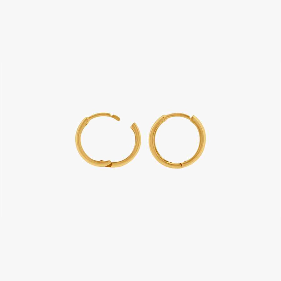 Mini Bold Huggie (single) - Solid 9K Gold - UNPLATED