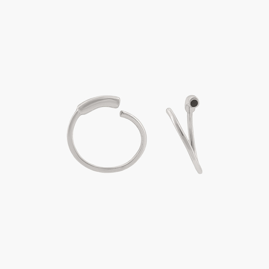 The Fine Hoop (single) - Solid 9K Gold - UNPLATED