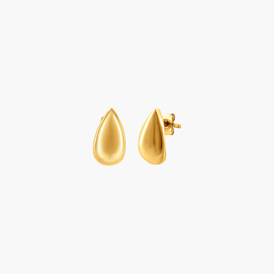 Swell Earrings - Solid 9K Gold - UNPLATED