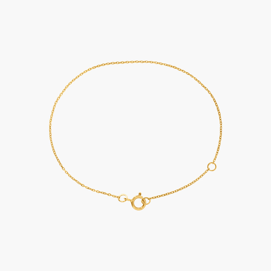 The Classic Cable Chain Bracelet - Solid 9K Gold - UNPLATED