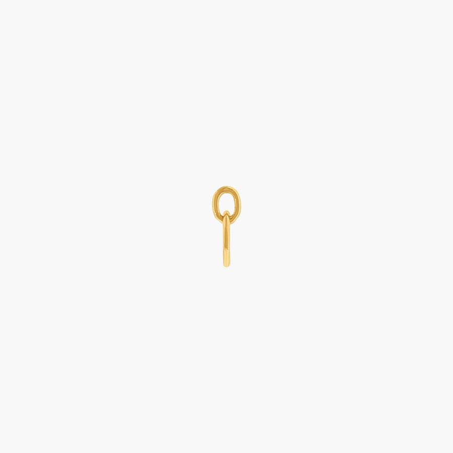 Engrave Mono - Solid 9K Gold - UNPLATED